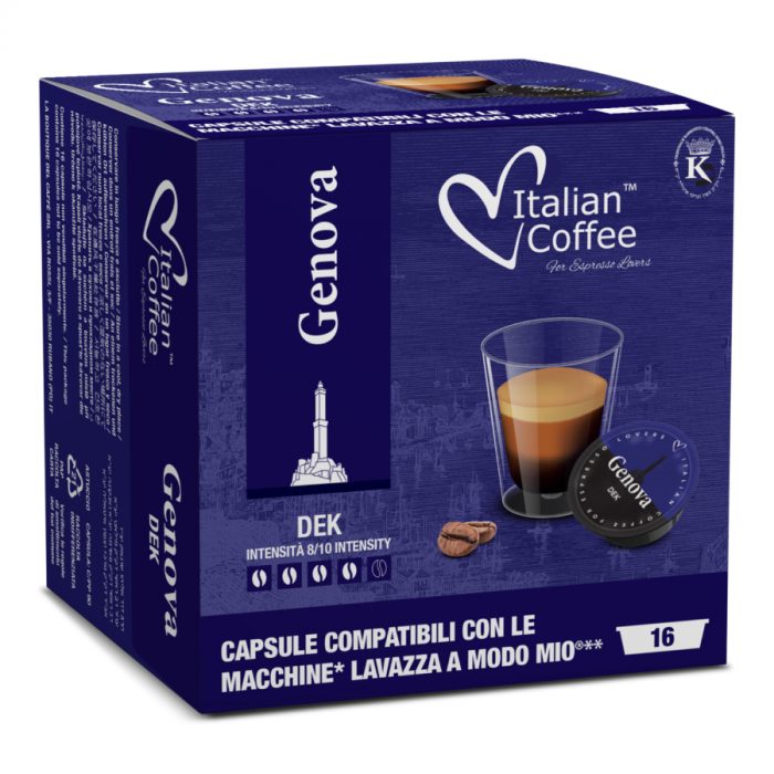 AModoMio - ItalianCoffee Genova Dek 16 capsule