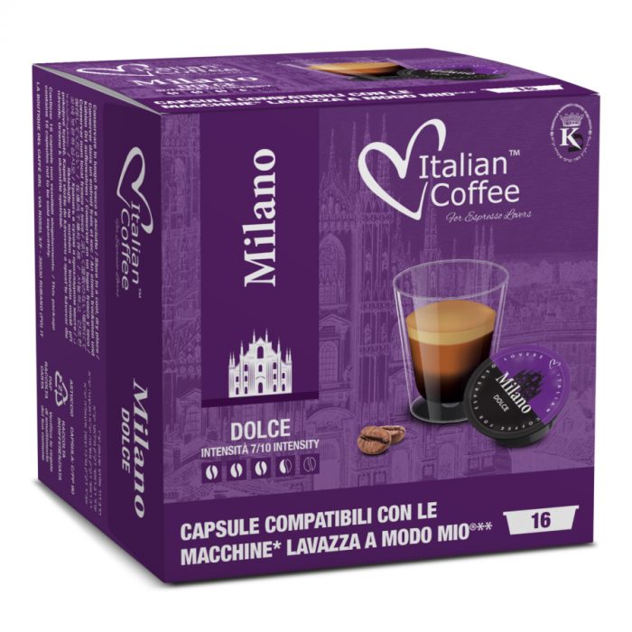 AModoMio - ItalianCoffee Milano Dolce 16 capsule