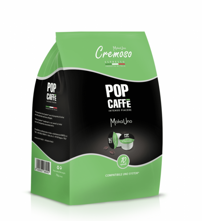 UnoSystem - PopCaffè MokaUno Cremoso 10 capsule