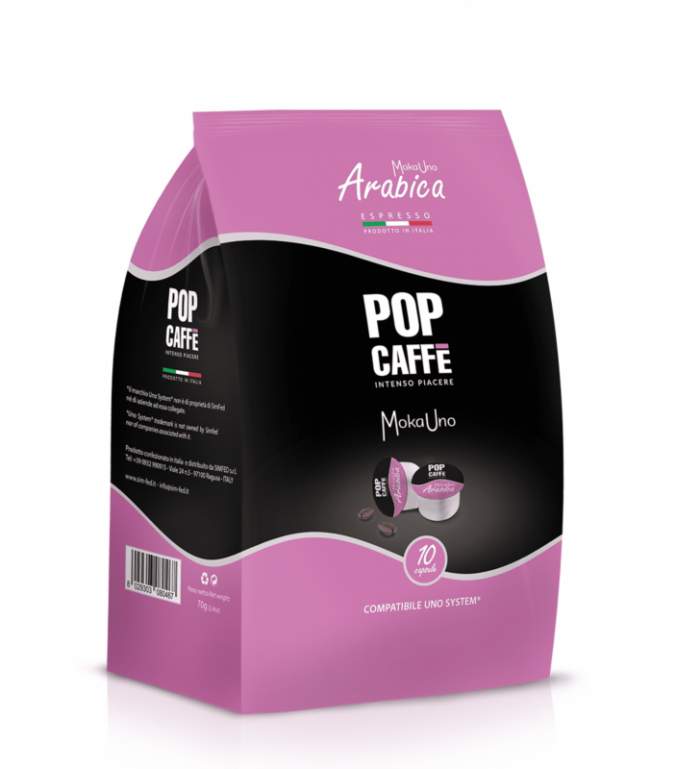 UnoSystem - PopCaffè MokaUno Arabica 100 capsule