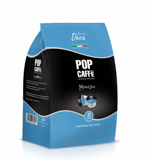 UnoSystem - PopCaffè MokaUno Decaffeinato 10 capsule
