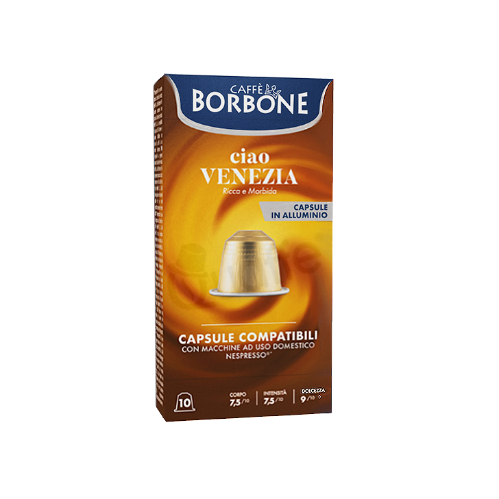 Nespresso – Borbone Alluminio "Ciao Venezia" 10 pz