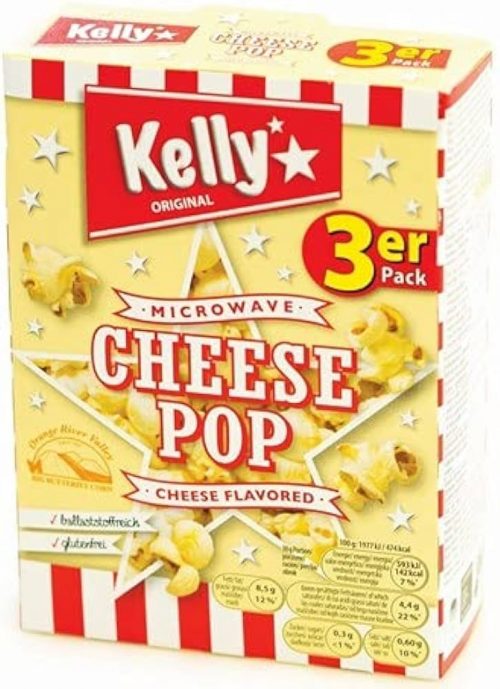 Kelly's PopCorn - Cheese Pop (Formaggio) 3x90gr