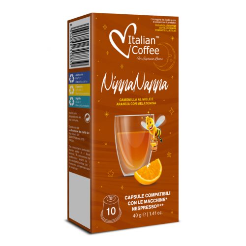 Nespresso - ItalianCoffee NinnaNanna - Camomilla Miele ed Arancia con Melatonina 10 capsule