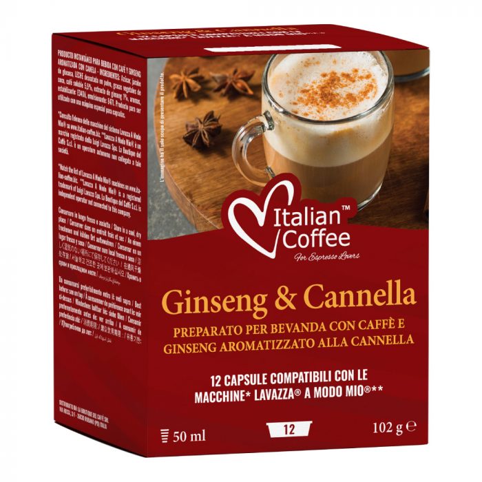 AModoMio - ItalianCoffee Ginseng e Cannella 12 capsule