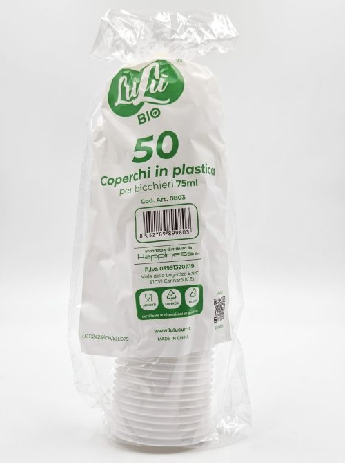 LULU' BIO - COPERCHI IN PLASTICA (75ml) 50 PZ