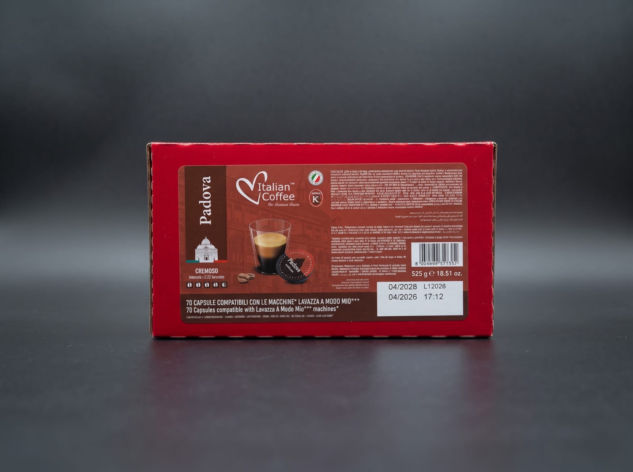 A MODO MIO ITALIAN COFFEE PADOVA CREMOSO 70 PZ